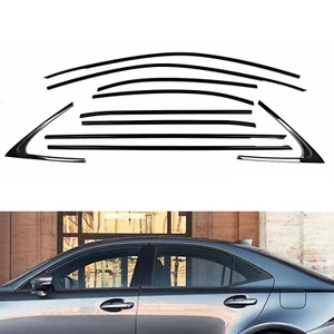 Car Window Trim Strip Sticker For LEXUS IS300 2016-2020 IS350 IS250 IS200T Black - Picture 1 of 5