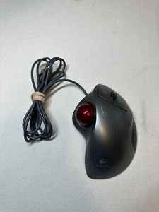Logitech T-BB18 TrackMan Optical Trackball Mouse, USB, Scroll Wheel - Picture 1 of 3