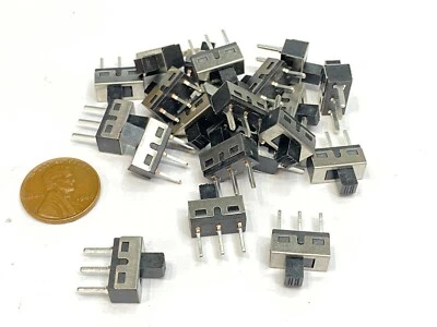 25 件 SS12D10 垂直滑动开关切换开关 1P2T 3P 音高 5 毫米 E28 — 第 1/4 张图片