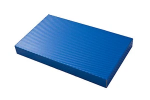 2005-2013 Corvette C6 Blue Carbon Fiber Style Stainless Engine Fuse Box Cover - Bild 1 von 3