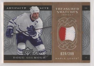 2007-08 Upper Deck Artifacts Treasured Swatches /299 Doug Gilmour #TS-DG HOF