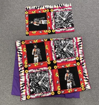 Vintage 1993 “Elvis Presley” Shamash & Sons Comforter Throw & Pillowcase 64 x 32 - Image 1 of 4