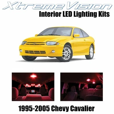 LED interior XtremeVision para Chevy Cavalier 1995-2005 (6 piezas) rojo Foto 1 de 4