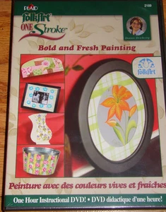 Folkart One Stroke PINTURA DVD Grave y Fresca PINTURA Dewberry 2189 Libro de recortes Acrílico - Imagen 1 de 3