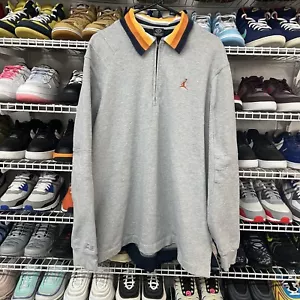 Rare Vintage 2000s Y2K 85-05 Air Jordan Quarter Zip Sweatshirt Men's XL - Picture 1 of 5