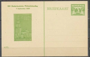 2xPARTICULIER BEDRUKTE BRIEFKAART: 26e NEDERLANDSCHE PHILATELISTENDAG 1935 Kr855 - Picture 1 of 4