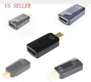 Meter Mini Display Port to HDMI HD Digital 20 Pin Cable Adapter for Apple Mac - Afbeelding 1 van 1