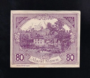 F.C. AUSTRIA , 80 HELLER 1921 , S/C- ( AUNC ) . - Picture 1 of 2