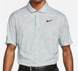 Nike Hombres Tiger Woods Dri-FIT ADV Contorno Estampado Polo 'Gris' DX6092-077 - Imagen 1 de 11