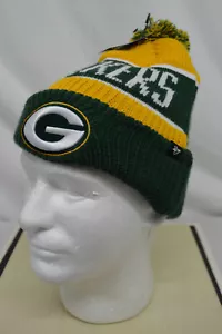 NEW 47' Brand GREEN BAY PACKERS NFL SPORT KNIT CUFF POM BEANIE HAT OS - Picture 1 of 5