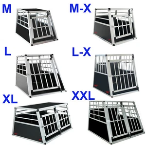 Aluminium Hundetransportbox ALU Hunde transportbox Autotransportbox Neu - Bild 1 von 49