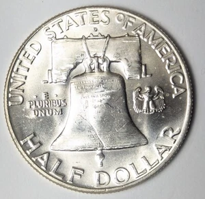 1961-D/D RPM-001 FRANKLIN HALF SILVER DOLLAR - Picture 1 of 8