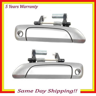 Maçaneta externa da porta 2 peças para 01-05 Honda Civic Shoreline Mist dourada YR528M frontal - Imagem 1 de 4