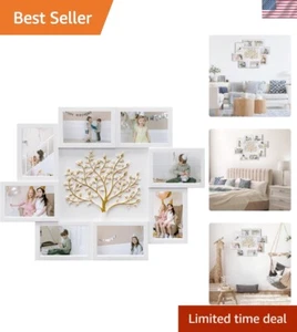 Bezaubernder 4x6 Fotocollage Rahmen mit Baum Design - ideales Geschenk für Familie - Bild 1 von 11