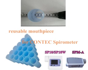 Boquilla reutilizable 100PCs para CONTEC SPIROMETER Medidor de flujo máximo SPM-A SP10 - Imagen 1 de 2