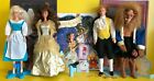 1991 Disney Beauty & Beast Belle Doll 2433+Prince/Beast Doll 2436+Calendar+Stand