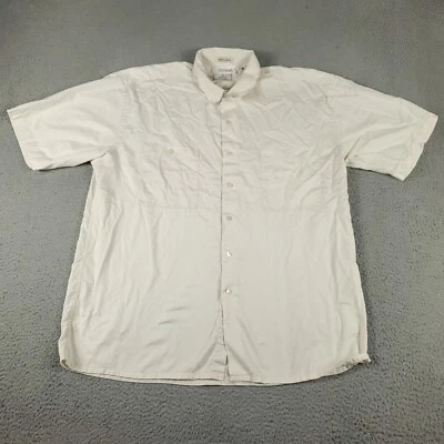 Camisa Birmania Bibas Para Hombre Talla XL Beige Informal Abotonada Manga Corta Foto 1 de 4