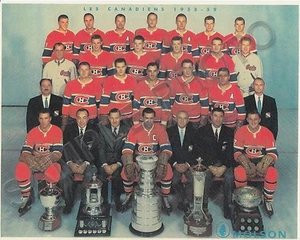 1958-59 MONTREAL CANADIENS STANLEY CUP CHAMPIONS 8X10 TEAM PHOTO - Picture 1 of 1