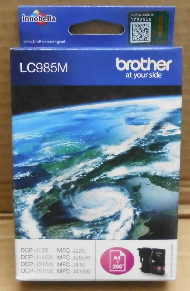 Brother LC985M Tinte magenta für DCP-J125 J515W  MFC-J265W J415W   OVP  - Bild 1 von 1