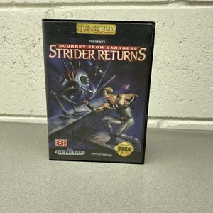 Strider Returns Journey From Darkness Sega Genesis Tested W Case No Manual - Picture 1 of 7
