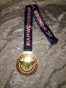 Authentic Wonder Woman Spinning Necklace Inscribed #IAMWONDERWOMAN - Picture 1 of 5
