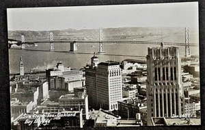 Foto postal real de San Francisco Oakland CA Oakland Bay Bridge por Zar 1407 - Imagen 1 de 2
