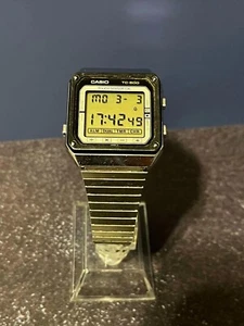 Men's CASIO TC-500 TOUCH SENSOR CAL CALCULATOR VINTAGE DIGITAL WATCH 1983 (read) - Picture 1 of 14