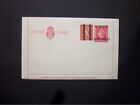 GB Briefpapier QEII 21/2d ""SCHULPROBE"" Überdruck Briefkarte +1/2d H&B LCP19