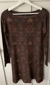 Nally & Millie Sweater Dress Sz S Pullover Lightweight Multicolor Long Slv USA - Picture 1 of 5