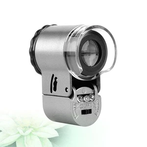 Tragbare Lupe Schmucklupe Lupe mit LED Licht 50X Mikroskop - Bild 1 von 11