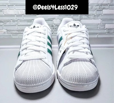 Adidas Originals Superstar 2 Mens Size 9.5 White Collegiate Green Black JQ4730 - Image 1 of 4