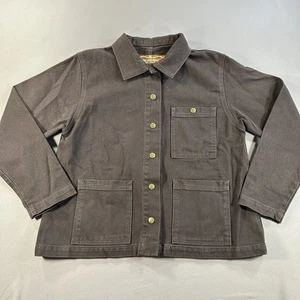 Chaqueta de trabajo de mezclilla Big Bud Press para mujer marrón talla XS resistente lujo EE. UU. - Imagen 1 de 7