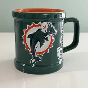 Tazza caffè vintage NFL Miami Dolphins calcio ceramica 3D festa del papà LEGGI - Foto 1 di 10