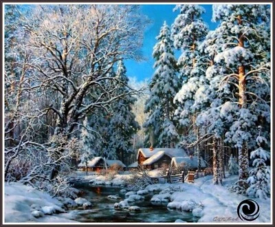 Frozen Winter 1274 Chart Counted Cross Stitch Pattern Needlework - Image 1 of 4