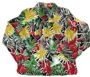 Additions by Chicos Sz 1 Jungle Floral Button Blazer Long Sleeve Pockets - Imagen 1 de 9
