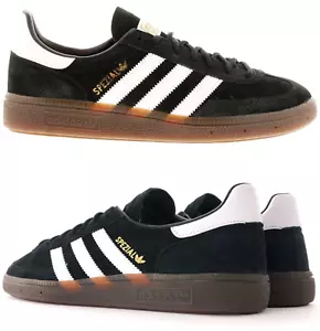 Adidas Mens Trainers Handball Spezial Trainers Low Top Black Trainers - Picture 1 of 6