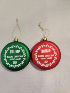 President Trump 2024 Shatterproof MAGA Christmas Tree Ornament - Picture 1 of 4