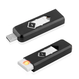 ACCENDINO SENZA FIAMMA RICARICABILE ELETTRICO ECO USB IDEA LED ANTI VENTO mh - Imagen 1 de 3