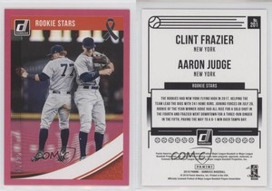 2018 Panini Donruss Mother's Day Ribbon /25 Aaron Judge Clint Frazier Rookie RC