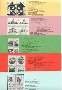 1975-1980 FDI, SOUVENIR PAGES, BLOCKS - Picture 1 of 6