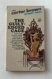 CARTER BROWN The Guilt-Edged Cage : An ANDY KANE MYSTERY | 1962 Pulp Paperback - Foto 1 di 7