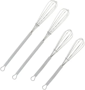 New Wingsflying Mini Wire Kitchen Whisks Silver Small Egg Gravy Sauce 4 Pack - Picture 1 of 8
