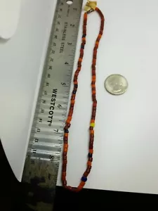 czechoslovakia glass necklace antique mardi gras beads new orleans rare - Picture 1 of 1