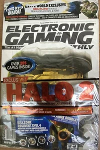 Electronic Gaming Monthly Magazine Halo 2 World Exclusive with Free DVD - Sealed - Picture 1 of 2