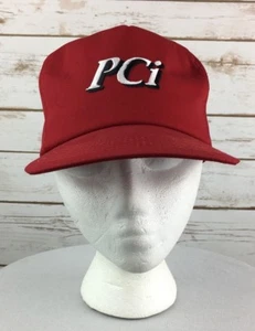 PCI Energy Services Baseball Cap Red Adjustable Snapback Embroidered Logo USA - Picture 1 of 8