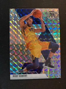RUDY GOBERT #23  - 2019-2020 PANINI MOSAIC - HYPER SILVER PRIZM PARALLEL - Picture 1 of 1