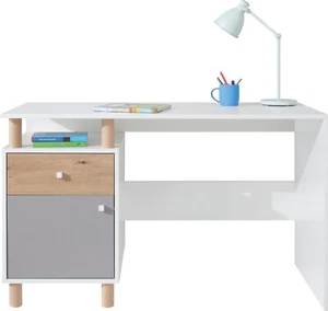 Schchreibtisch 125 cm Faro FR9 mit Schublade und Tür - Bild 1 von 5
