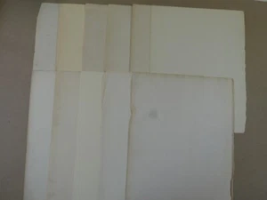 11 sheets genuine reclaimed antique plain paper with age toning aprox 24x30cm - Picture 1 of 14