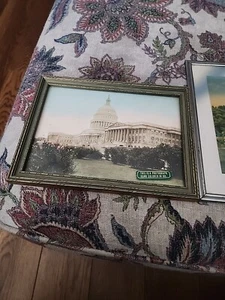 Vintage Royal H Carlock Washington Capitol Hand Colored Photo and Capitol Photo - Picture 1 of 11