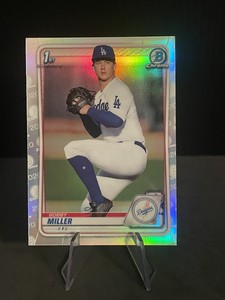 2020 Bowman Chrome Draft 1st BOBBY MILLER Refractor Los Angeles Dodgers BD-38